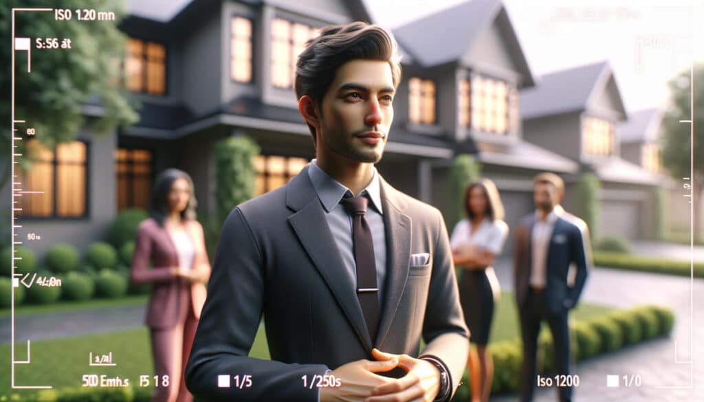 Photorealistic real estate thought leader featured image representing "AI in Real Estate: The Disruptive Truth Behind Future Markets & Investments" in a real-world setting, no text overlay