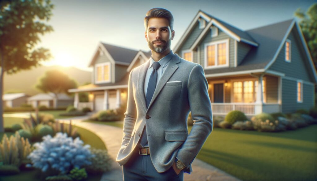 Photorealistic real estate thought leader featured image representing "Grant Clayton's Bold Truth: Is Fractional Ownership the Next 1% Commission Revolution for Residential Property Investment?" in a real-world setting, no text overlay