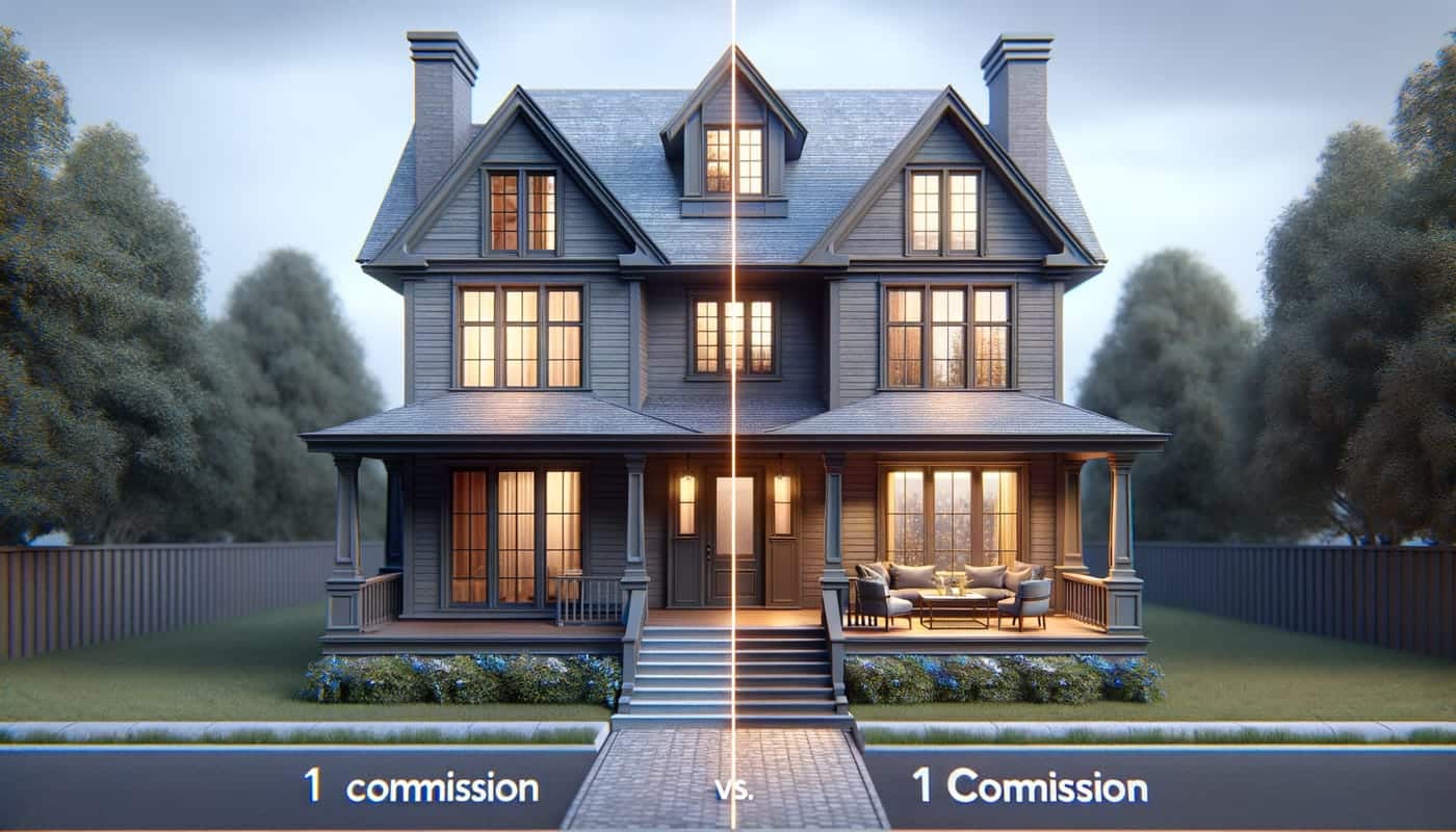 Photorealistic contextual image for: Residential Real Estate Insights: The 1 Percent Commission Niche Perspective